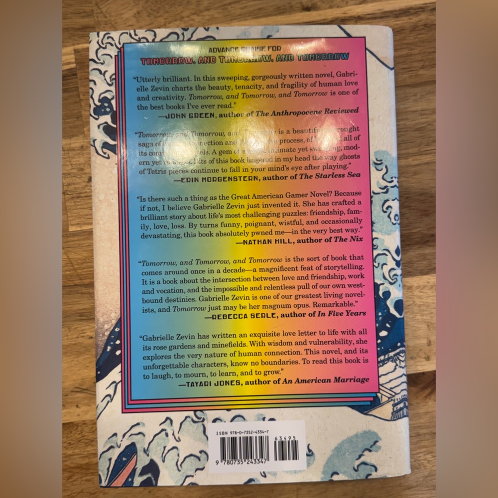 Tomorrow, and Tomorrow, and Tomorrow – Gabrielle Zevin – Hardcover Bestseller - Picture 3 of 4